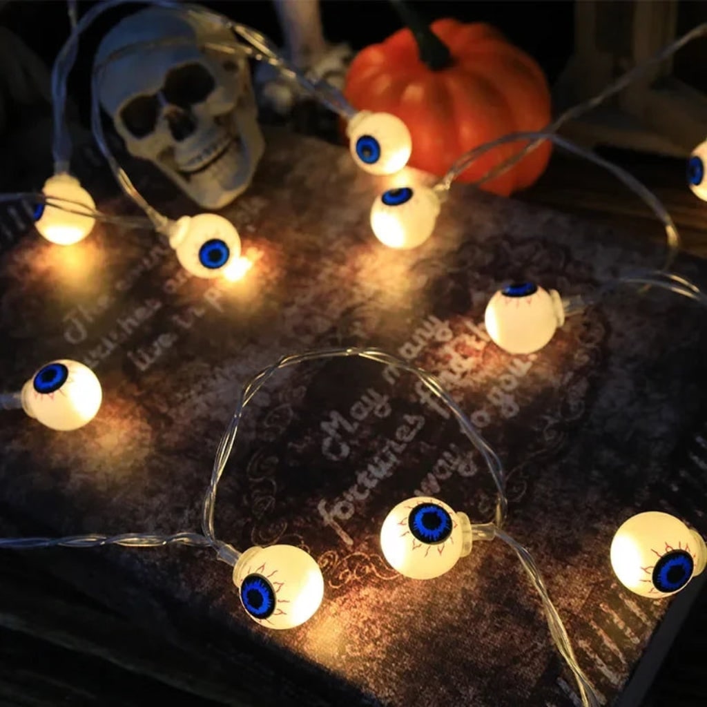 Decoração de Halloween Cordão de Luzes LED Enfeite Pendente