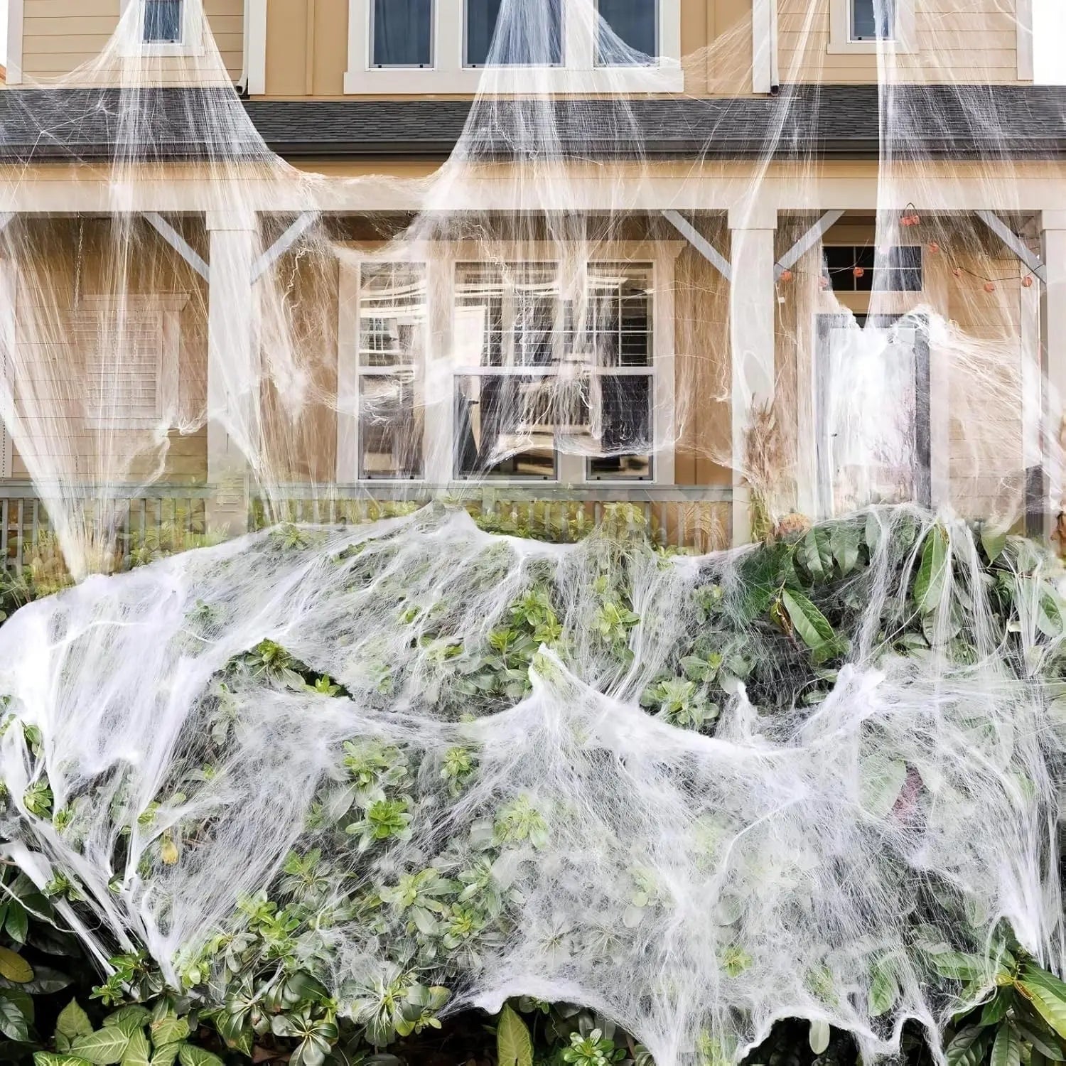 Decoração de Halloween para Área Externa Enfeite de Festa de Halloween Teias de Aranha