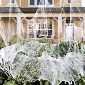 Decoração de Halloween para Área Externa Enfeite de Festa de Halloween Teias de Aranha