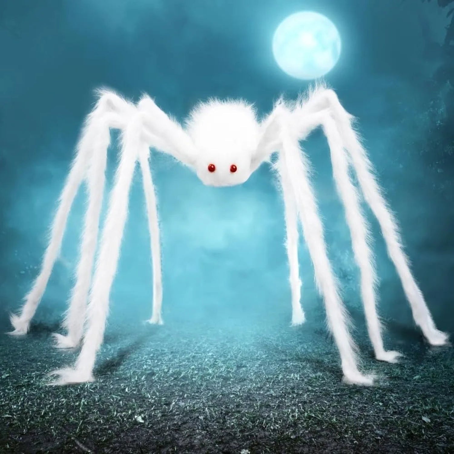 Decoração de Halloween Enfeite de Festa Aranha Gigante para Área Externa
