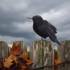 Corvos Artificiais Realistas para Decoração de Halloween