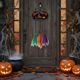 Placa de Estacionamento para Vassouras de Bruxa - Decoração Divertida de Halloween