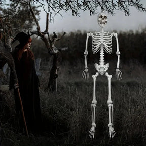 Esqueleto de Decoração de Halloween em Tamanho Real para Exibição