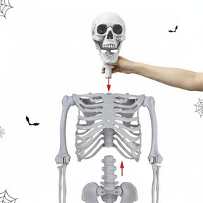Esqueleto de Decoração de Halloween em Tamanho Real para Exibição