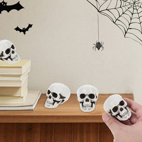 Caveiras de Esqueleto para Decoração de Halloween, Enfeite Assustador para Casa