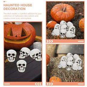 10-Piece Mini Skeleton Skull Decoration Set