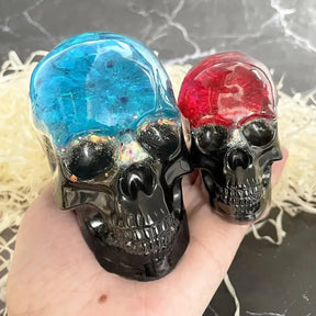 Molde de Silicone de Caveira para Decoração de Halloween Ferramenta Divertida de Artesanato
