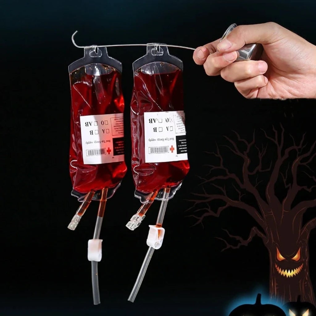 Bolsas de Sangue para Decoração de Halloween Artigos de Festa