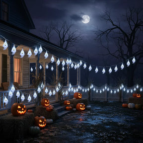 Battery-Powered Ghost String Lights