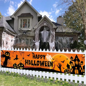 Decorações de Halloween Banner de Halloween para Quintal