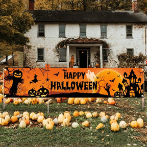 Decorações de Halloween Banner de Halloween para Quintal