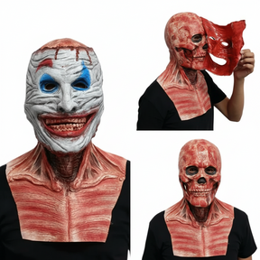 Máscara de Palhaço de Halloween Terror Rosto Inteiro Adereço para Festa a Fantasia