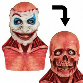 Máscara de Palhaço de Halloween Terror Rosto Inteiro Adereço para Festa a Fantasia