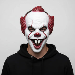 Máscara de Halloween Fantasia de Palhaço de Terror para Adultos