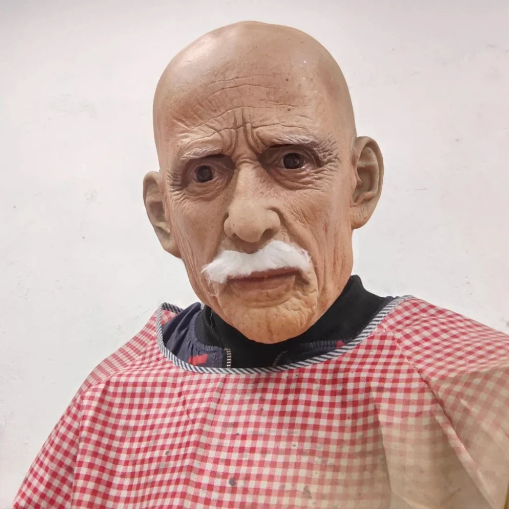 Máscara de Halloween Design de Rosto Velho Masculina