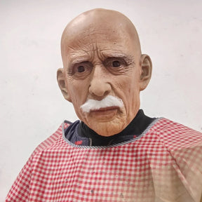 Máscara de Halloween Design de Rosto Velho Masculina