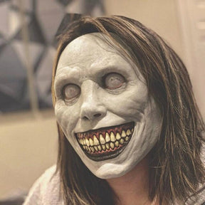 Máscara de Halloween Demônio Assustador com Capuz Máscara de Cosplay Festival do Mal