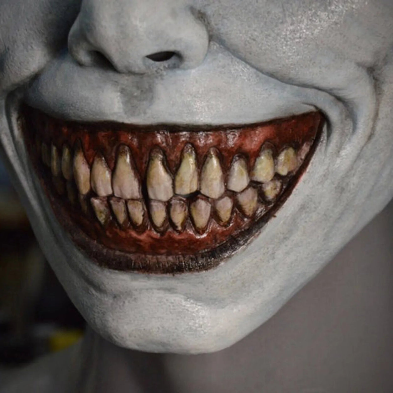 Máscara de Halloween Demônio Assustador com Capuz Máscara de Cosplay Festival do Mal