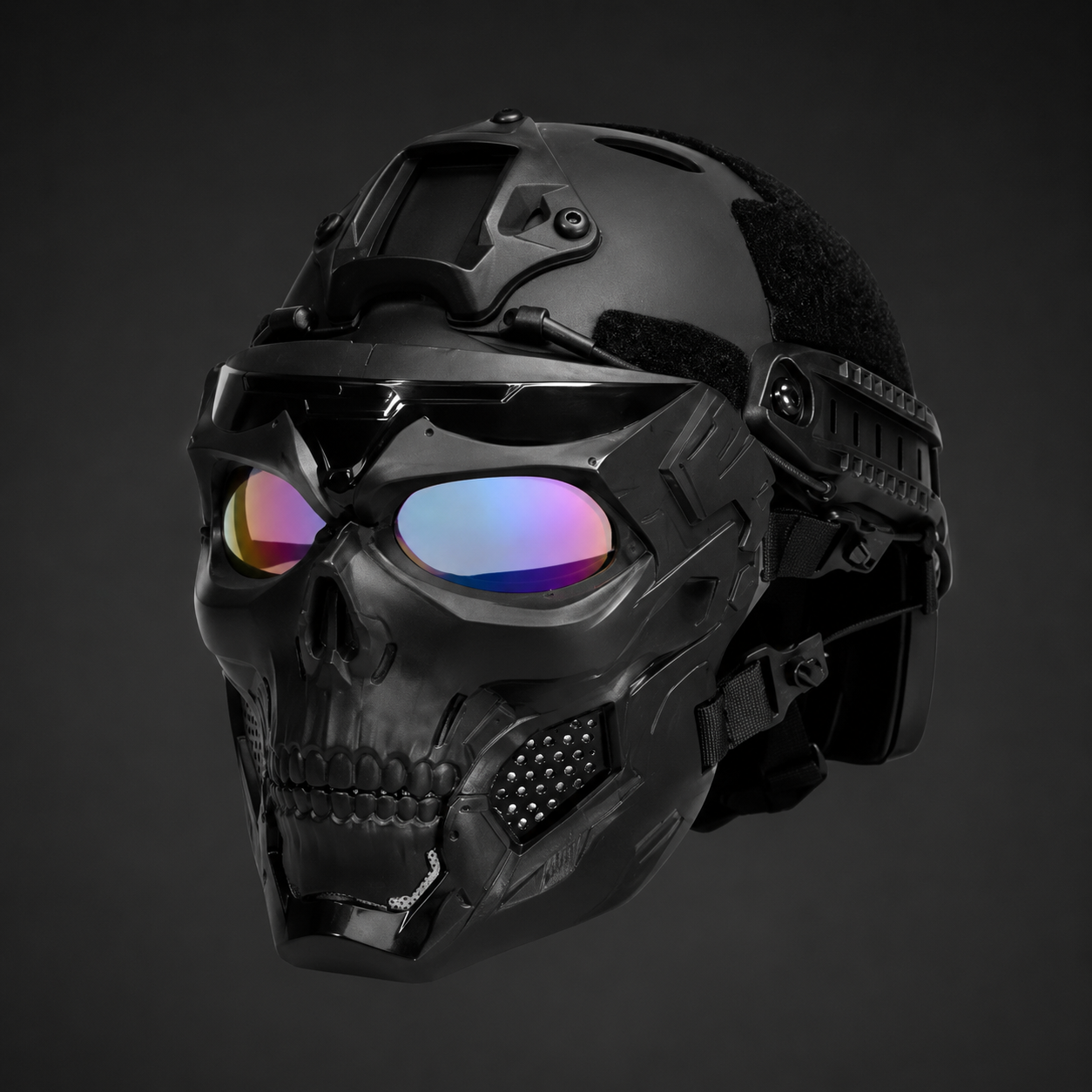 Máscara de Fantasia Tática com Design de Caveira