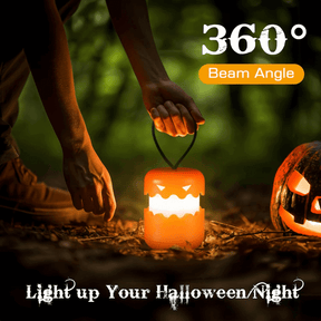 Collapsible Lighted Jack-O’-Lantern Set