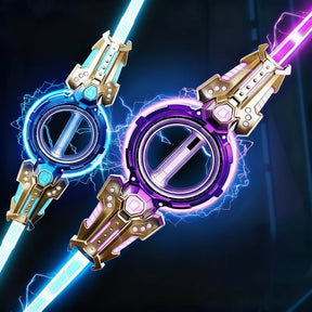 Brinquedos de Halloween Espada Dupla com Luz e Efeitos Sonoros