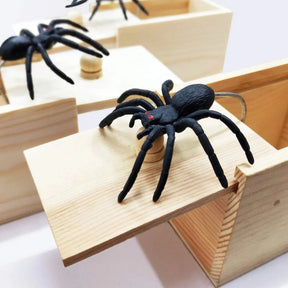 Brinquedo de Halloween Caixa de Aranha Pegadinha Decoração Divertida