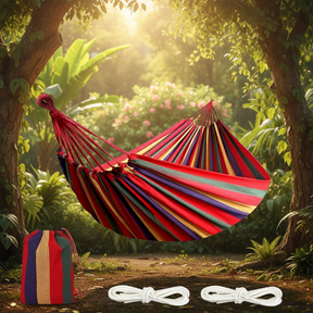 Rede de Descanso Portátil para Camping com Fitas