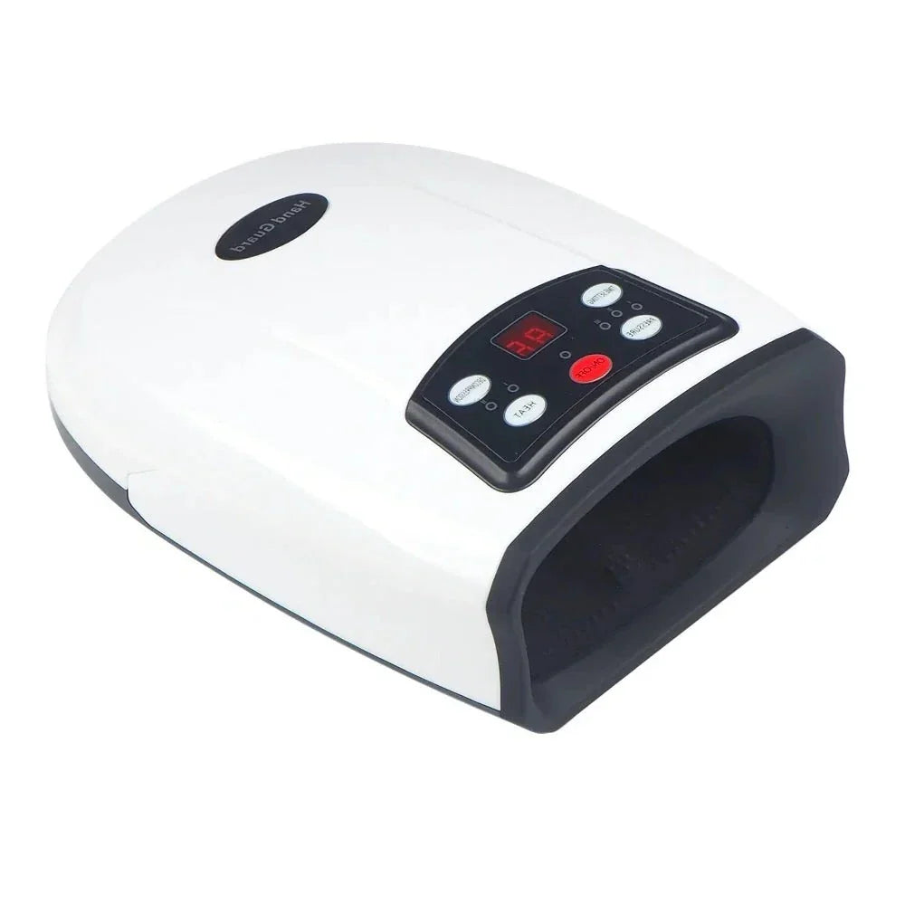 Massageador de Mãos com Aquecimento para Fisioterapia de Artrite Equipamento de Pressoterapia Dispositivo de Massagem de Palma Massageador de Dedos por Compressão de Ar