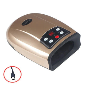 Massageador de Mãos com Aquecimento para Fisioterapia de Artrite Equipamento de Pressoterapia Dispositivo de Massagem de Palma Massageador de Dedos por Compressão de Ar