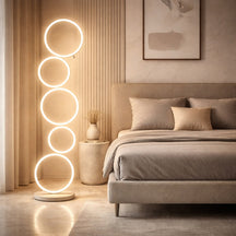 Circular LED Floor Lamp – White – floor lamp image 7