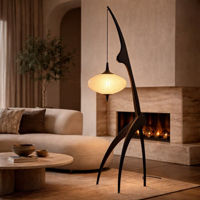Wood Tripod Floor Lamp – floor lamp image 3
