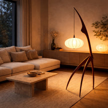 Wood Tripod Floor Lamp – Walnut – floor lamp image 6