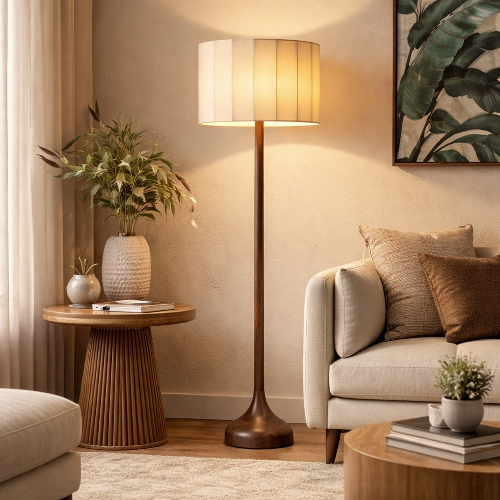 Ash Wood Floor Lamp – floor lamp image 2