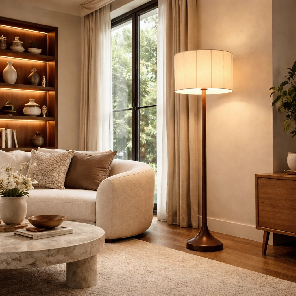 Ash Wood Floor Lamp – floor lamp image 4