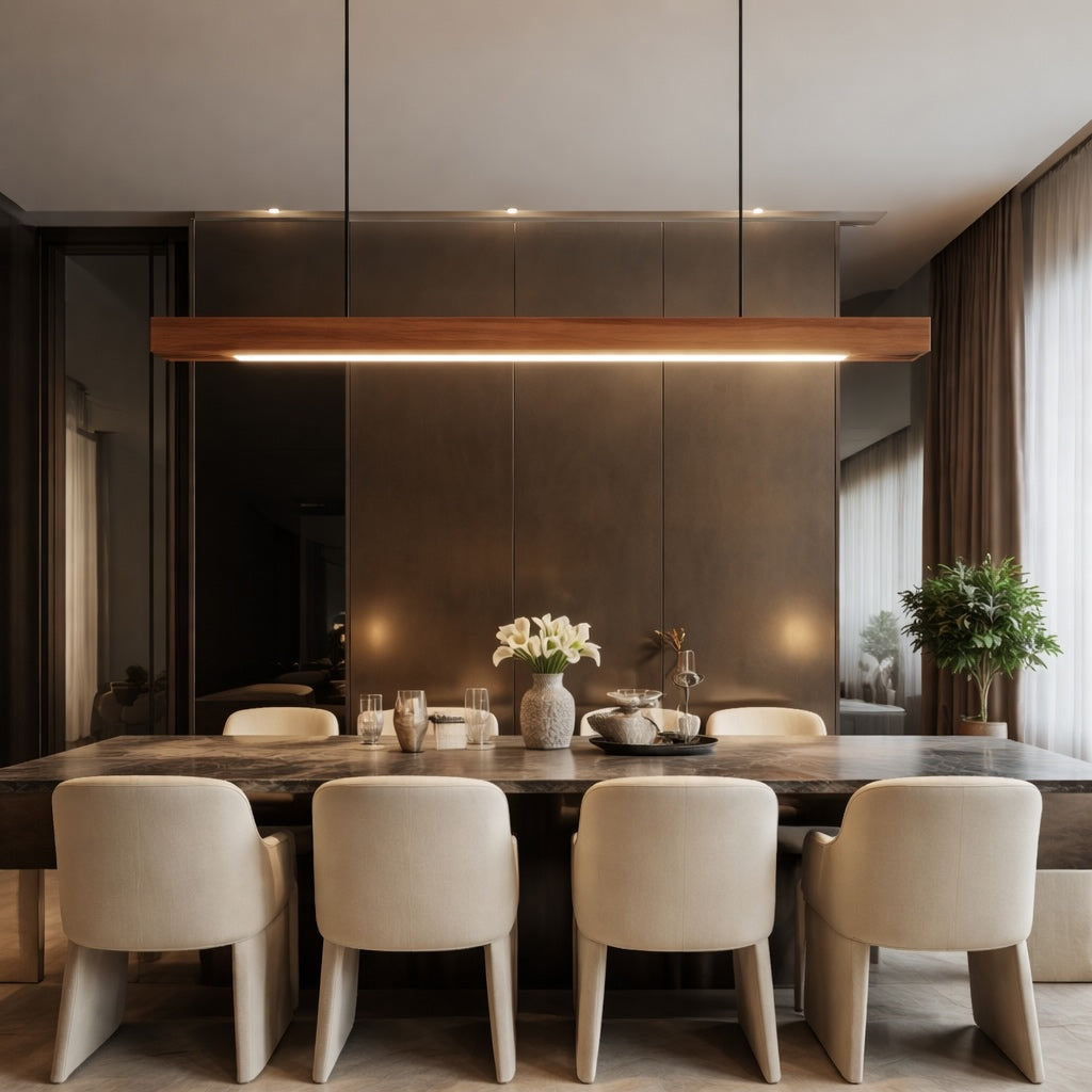 Linear Wood LED Pendant Light – pendant light image 6