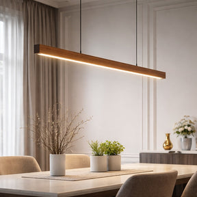 Linear Wood LED Pendant Light – pendant light image 5