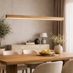 Linear Wood LED Pendant Light – pendant light image 4