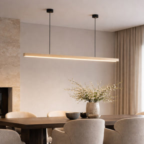 Linear Wood LED Pendant Light – Pine | 2 mounts, 70.9" / 180.1cm – pendant light image 25