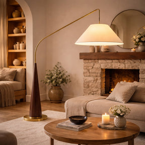 Curved Metal Floor Lamp – floor lamp image 3