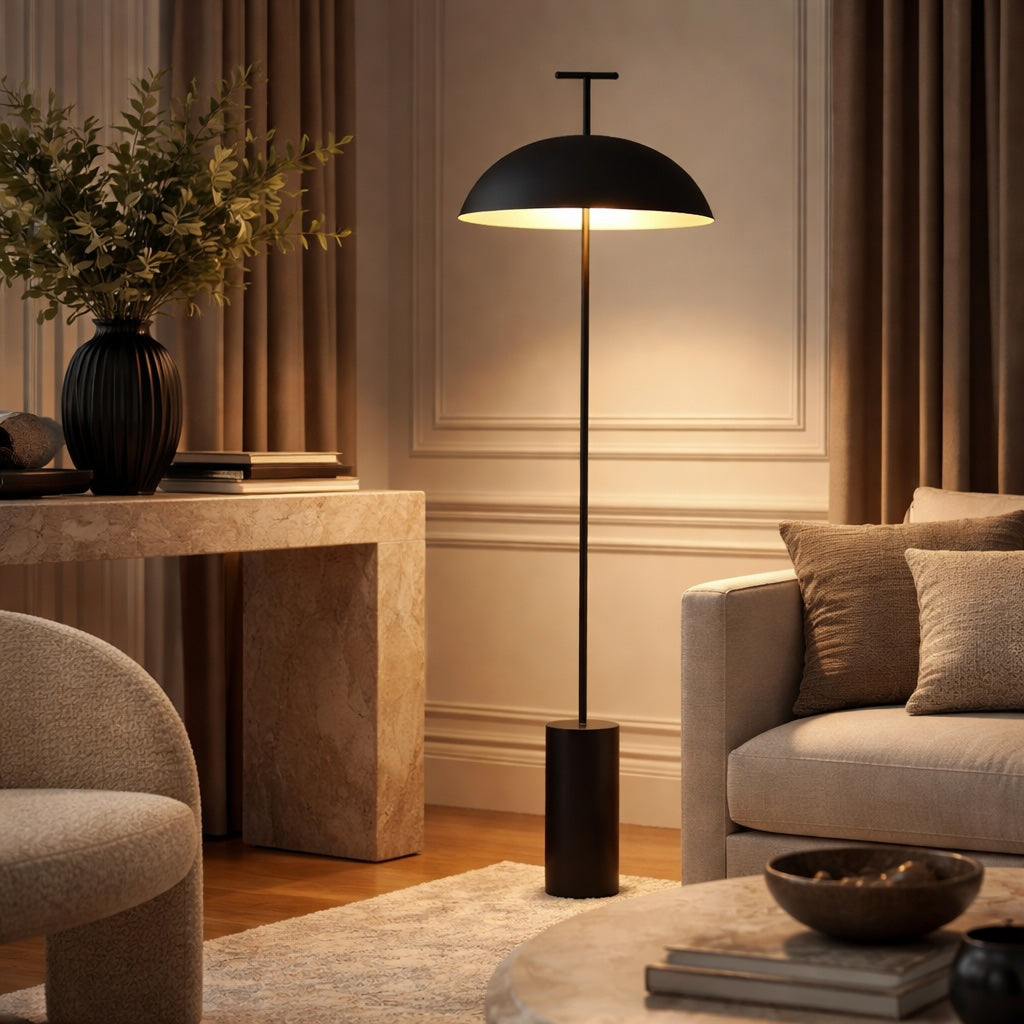Metal Mushroom Floor Lamp – Black, Neutral Light (4000K) – floor lamp image 6