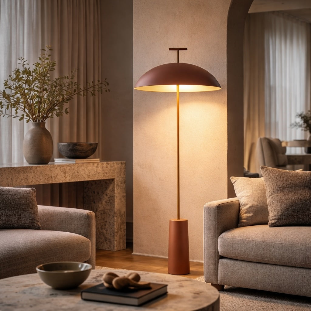 Metal Mushroom Floor Lamp – floor lamp image 4