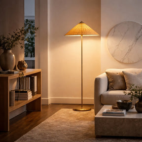 Rattan Floor Lamp – floor lamp image 2