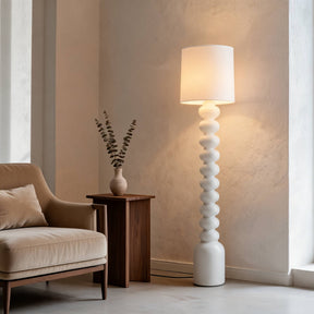 Resin & Fabric Floor Lamp – floor lamp image 3