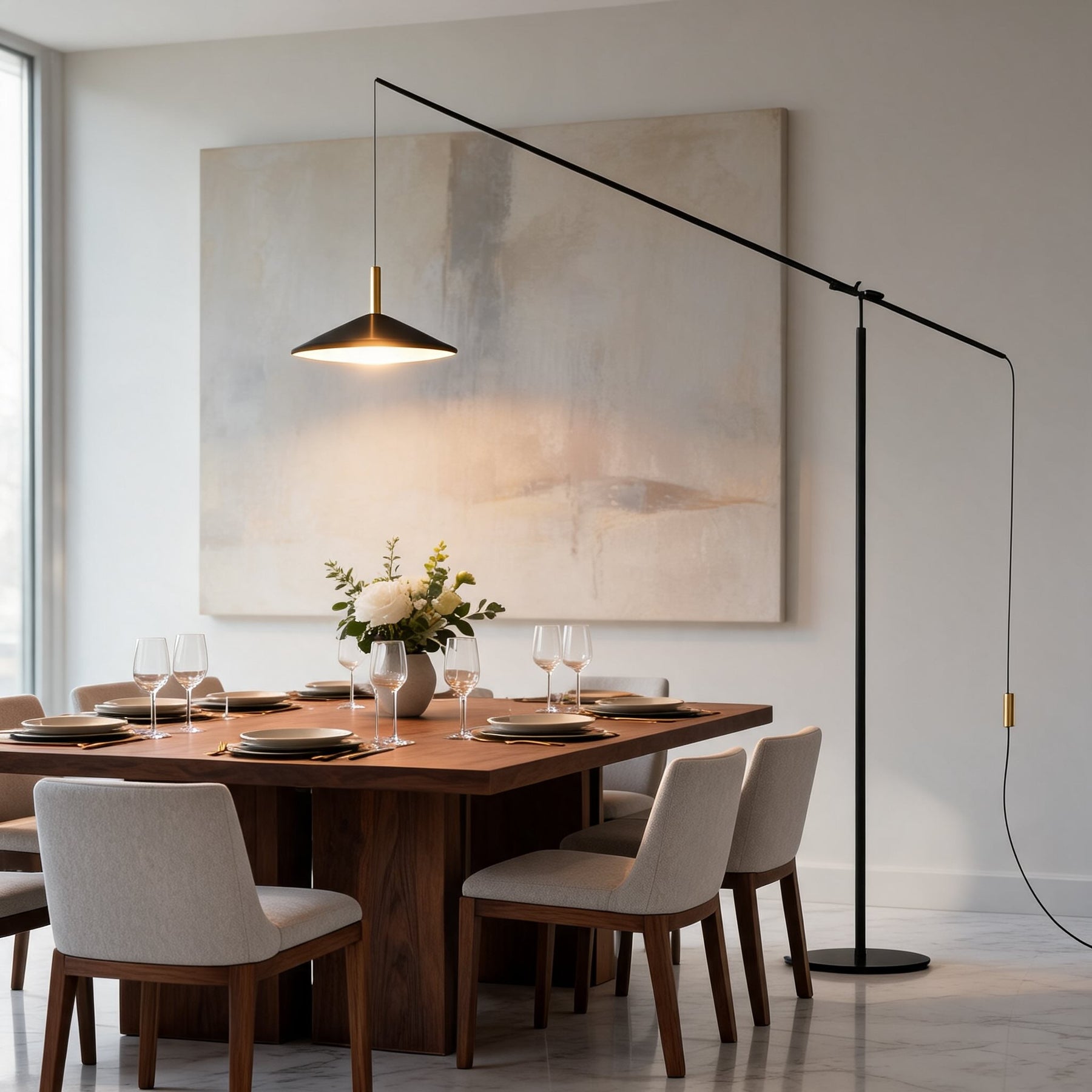 Black LED Floor Lamp – Dimmable – floor lamp image 8
