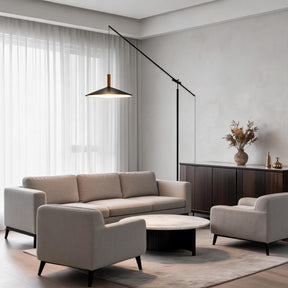 Black LED Floor Lamp – floor lamp image 2