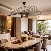 Black Hat Pendant Light – Black, W71" – pendant light image 12