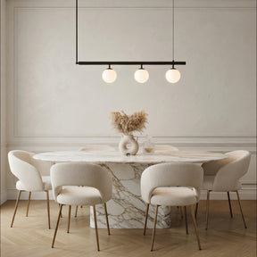 Globe Pendant Chandelier – Black, 3 Lights – pendant light image 22
