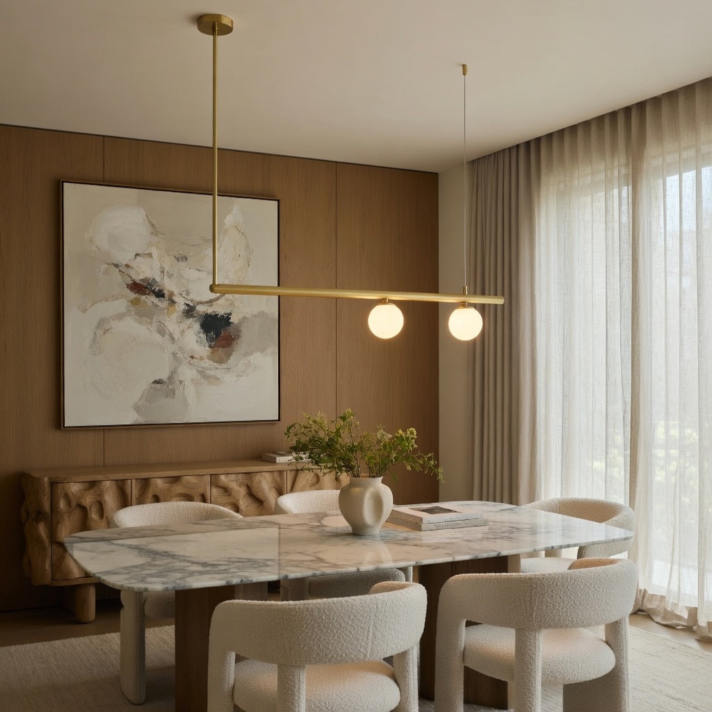 Globe Pendant Chandelier – Gold, 2 Lights – pendant light image 16