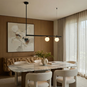 Globe Pendant Chandelier – Black, 2 Lights – pendant light image 21