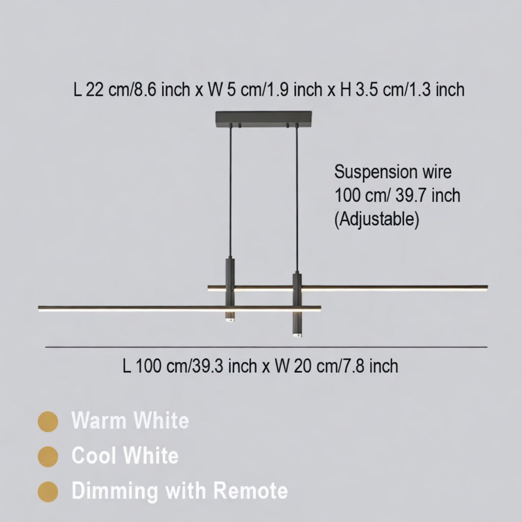 Linear LED Pendant Chandelier – pendant light image 8